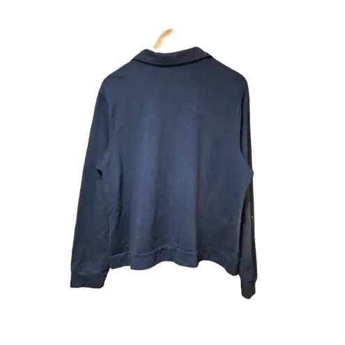 Jaclyn Smith Women's Jacket XL Blue Floral Zip Up