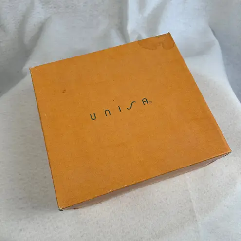 Unisa Espadrille Wedge Sandals Ankle Strap Peep Toe Taupe Beige Women6.5M Shoes