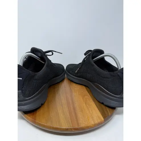 FitFlop Womens Vitamin Shoes Black Knit Lace Up Sneakers Size US 10