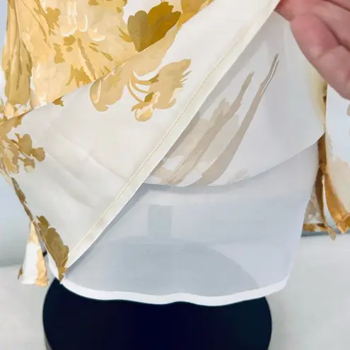 NEW 100% Silk Gold Hawk Golden Bloom Mia Cami size XS NWT