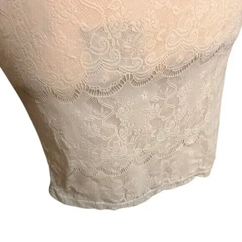 Urban Outfitters Pins and Needles Cream Lace Bodycon Dress S Bridal Mini