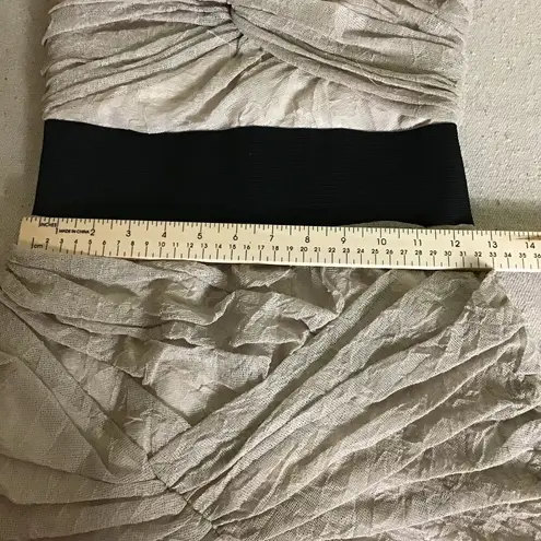 Foley + Corrina Women’s Strappy Rouched Tan Party Dress Sz Small NWT prom party