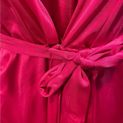 Lorraine Vintage Barbie Pink Romantic Lingerie Intimates Peignoir Robe Set Size M