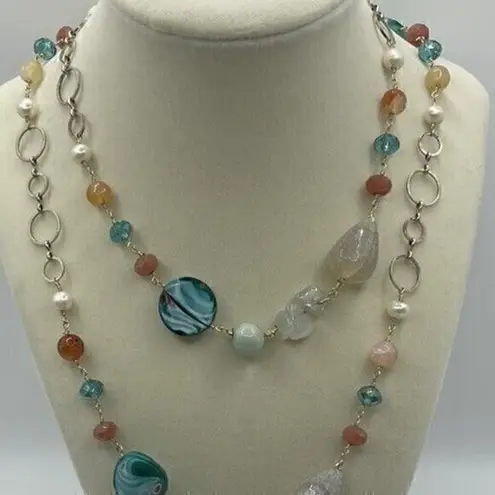 Vintage Long Single Strand Necklace