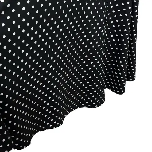 Folter Bridget Bombshell Polka Dot Retro Pin Up Style Dress Size Medium Black