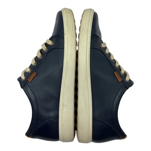Ecco Navy Leather Lace