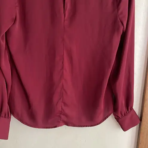 L'Academie The Ruffle Blouse in Cabernet