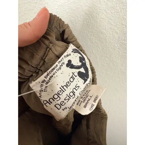 Flax Angelheart Design () by Jeanne Engelhart Green Skirt Sz S Lagenlook