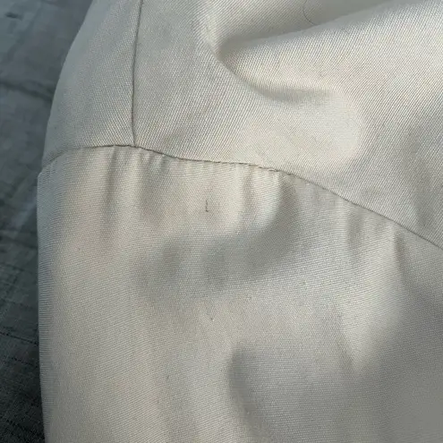 My Tribe Ivory Jacket with Leather Trim