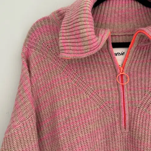 Aerie Sugar Rush Chenille Quarter Zip Sweater