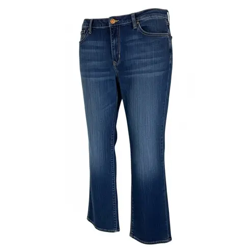 Seven7 Premium Denim Women's Flare Jeans Size 16 Blue Stretch Mid Rise