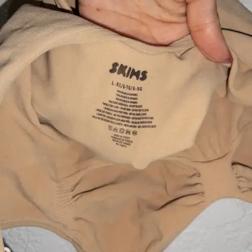 SKIMS New Mica Beige Seamless Sculpt Thong Bodysuit Size Large / XL