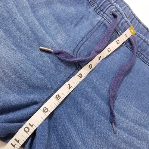 ESMARA Blue Denim Jogger Women size 32 Streetwear Casual Drawstring Pockets