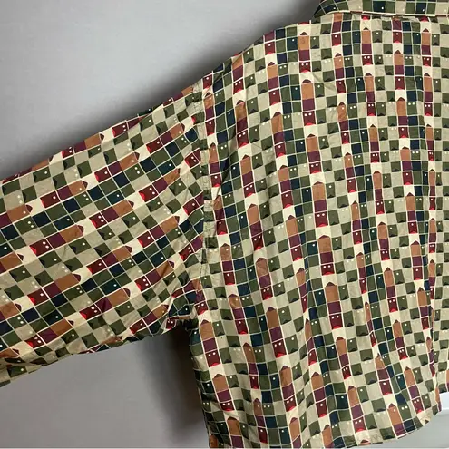 Vintage Blouse DIY Crop Top Block Pattern Long Sleeve Funky Button