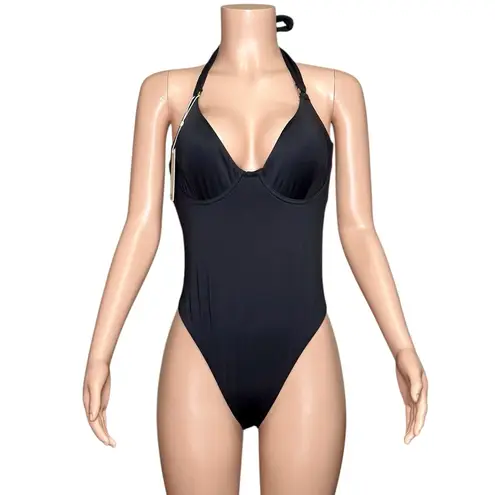 MONDAY SWIMWEAR Honolulu One Piece Swim, Black, V (US12/14) Black Size XL