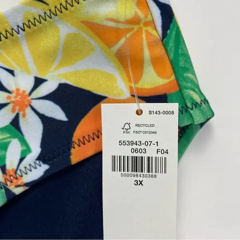 Old Navy Bikini Swim Bottoms Women XXXL Blue Yellow Orange Tropical Low Rise Size undefined