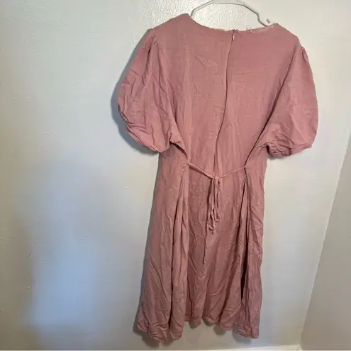 Evelett by J Style Midi Dress Light Pink Size L
