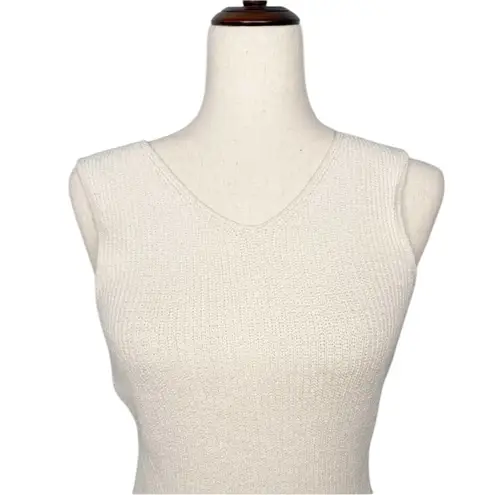ALC Frank A.L.C. Caleb Cross Back Ivory Knit Midi Dress Size XS NWT
