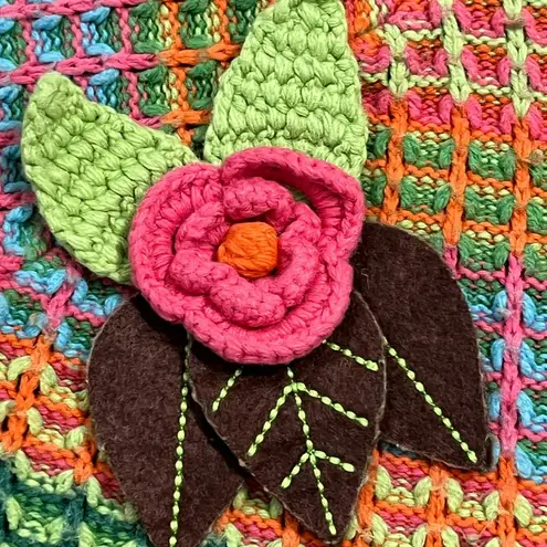 Susan Bristol Bright Pastels Striped Cardigan Size Medium