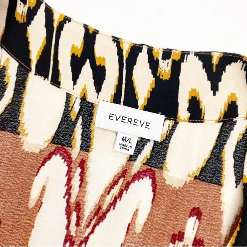 Evereve Mila Maxi Wrap Duster Cardigan Open Front Kimono Aztec Southwestern