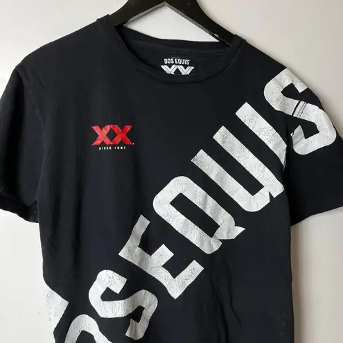 Dos Equis Beer T Shirt Medium M Black Graphic Tee