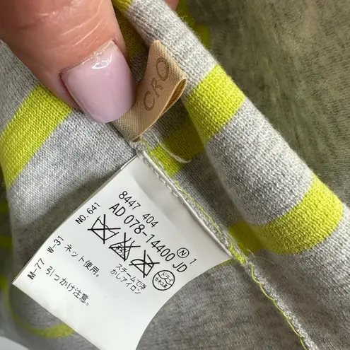 Crawler Crolla Womens size S Cropped Boxy Mesh Sheer Striped Knit Top Sweater