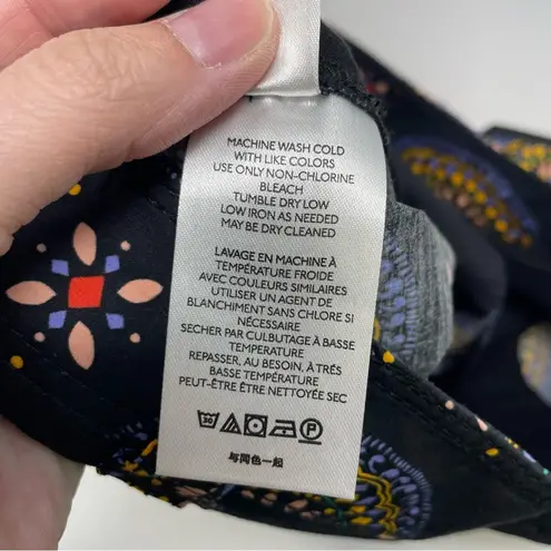 Maeve by Anthropologie Black Abstract City Shorts