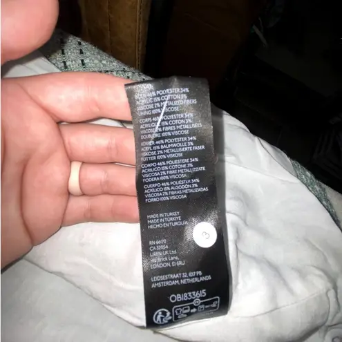 NWOT Anthropologie Maeve Green Tweed Double Breasted Blazer Vest Jacket Size 10