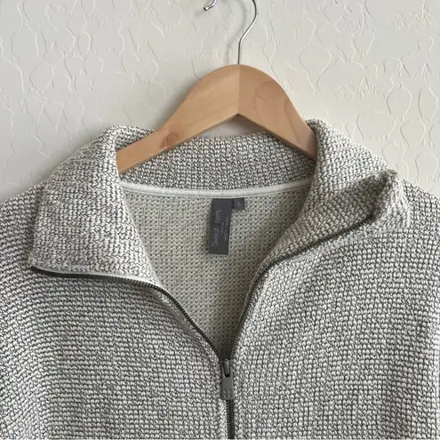 Sweaty Betty  Restful Boucle Zip Through Sweater Jacket Gray