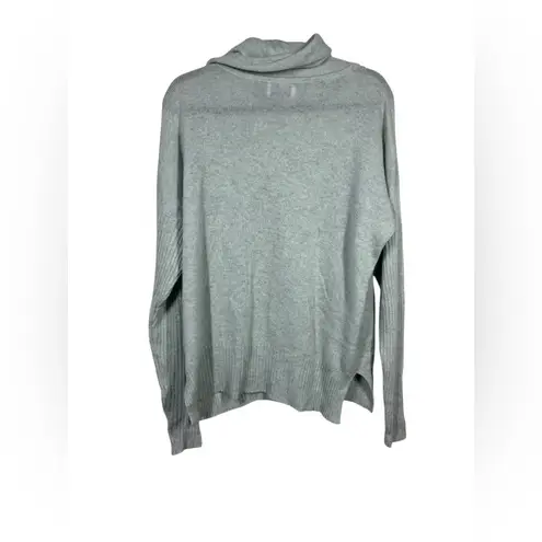 BRORA Scottish 100% Cashmere Gauzy Polo Turtleneck Top Size Small/Medium Green