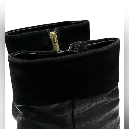 Maje Elegant Black Leather Ankle Boots