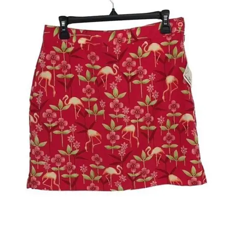 EP PRO Golf Tennis Skort Skirt Red Pink Geranium Size 8 NWT