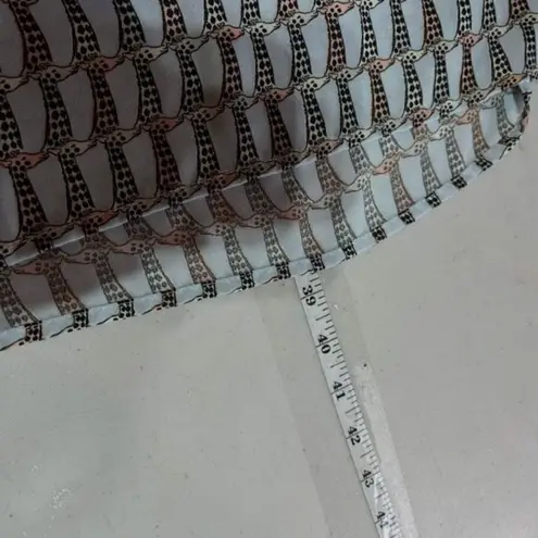 CKS Women's Giraffe Print Cap Sleeve Elastic Waist Mini Dress Blue Black Small