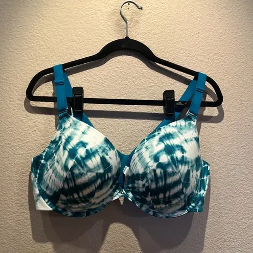 Cacique Lane Bryant 42DD Invisible Backsmoother Boost Plunge Bra Tahitian Tide