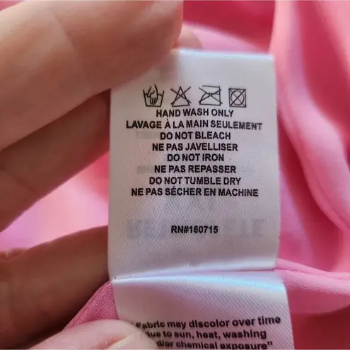 Retrofête Retrofete Yesi Dress Flamingo Pink Size XXL NWT Metallic Maxi Spaghetti Straps