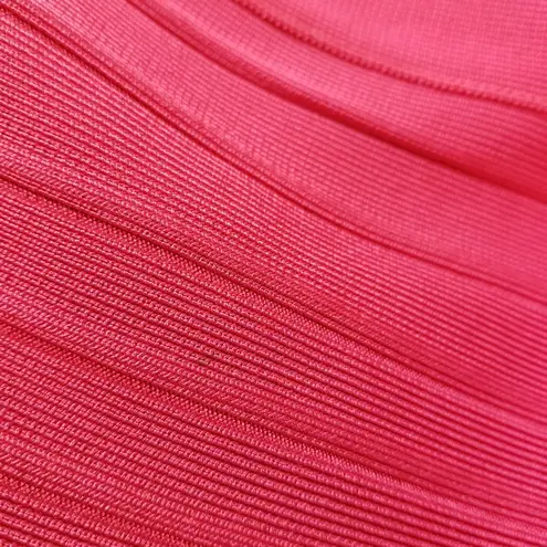 Herve Leger Candice Red Lipstick Dress Bodycon