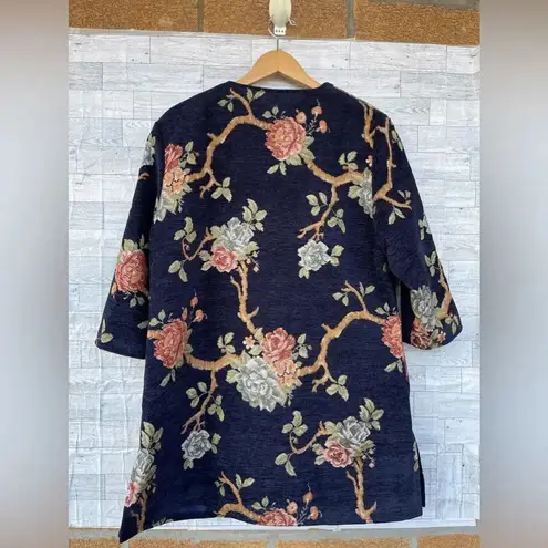 Grace Chuang New York hand woven jacket size large Blue