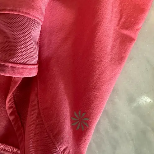 Athleta  mesh racer run 4” Shorts in coral - Image 7