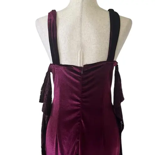 Cherley Black Cherry Velvet Maxi Dress Purple Size M