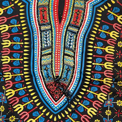 California Woman Dashiki Kaftan Tunic – Free Size – Excellent Condition Red