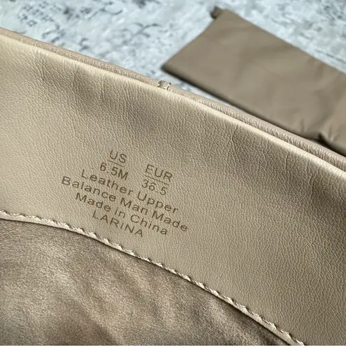 Sam Edelman  Larina Leather Pull On Knee-High Boots Sesame size 6.5