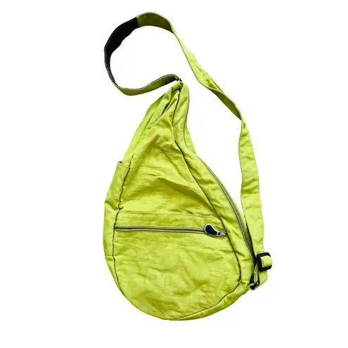 AmeriBag Healthy Back Green Nylon Sling Bag Backpack Hiking Outdoor Travel