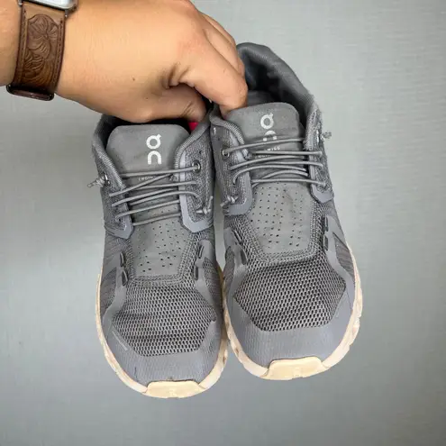 On Running Cloud Gray Peach Women's Running Shoes Athletic Sneakers Size 6.5