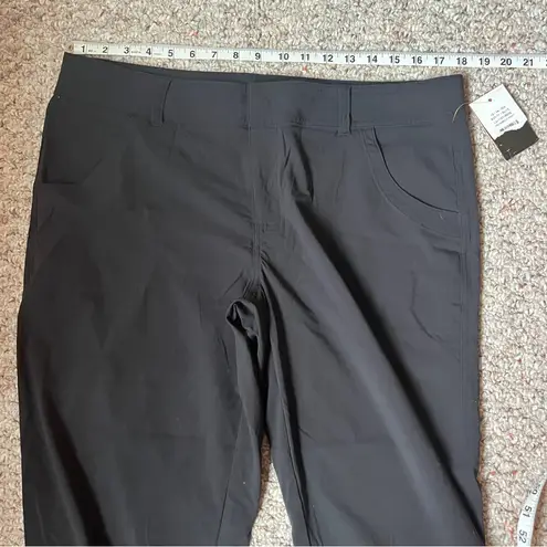 Lucy flex walkabout collection stretch black pants women large short work casual