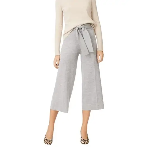 Club Monaco Light Gray Orsalla Cropped Culotte Pants L