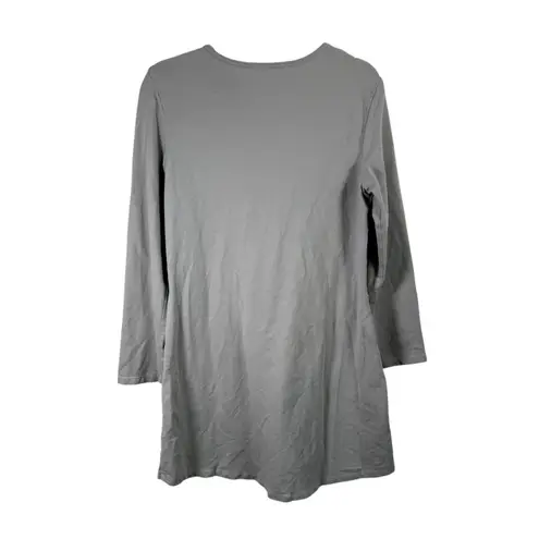 Prairie Underground Airstream Tunic Top Grey Pockets Organic Cotton Women Medium Gray
