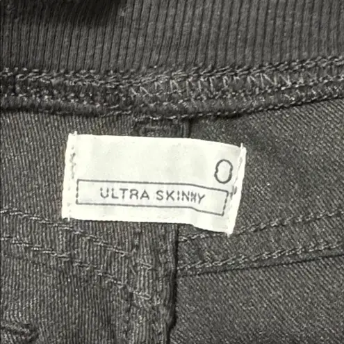 Gap 1969 Japanese Stretchy Slim Skinny Drawstring Waist Black Jogger Jeans sz 0