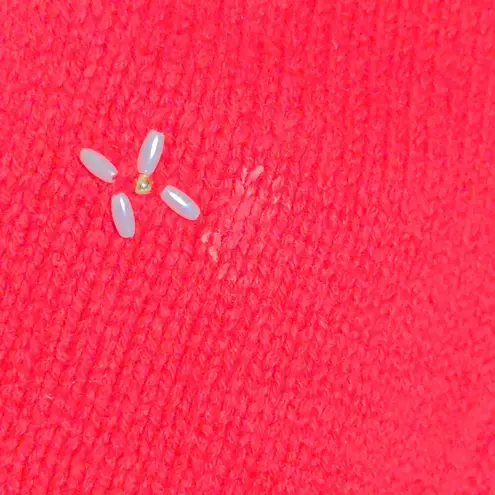 Designer Originals VTG Studio Holiday Sweater Embroidered Beaded Christmas Large