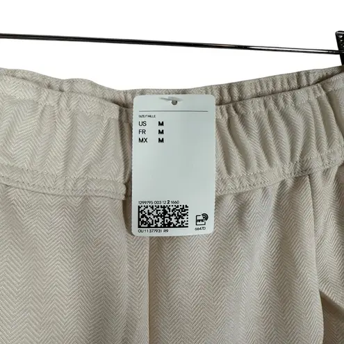 H&M NWT  Pull-On Wide Leg Pants in Cream Size M - Image 7