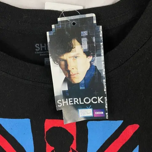 BBC Sherlock Holmes Graphic Black T
